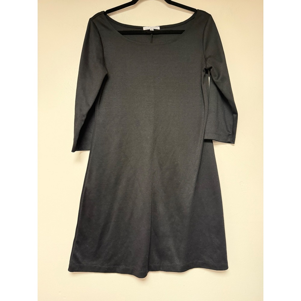 Annalee Hope‎ Women's Black 3/4 Sleeve Knit Casual Dress - M